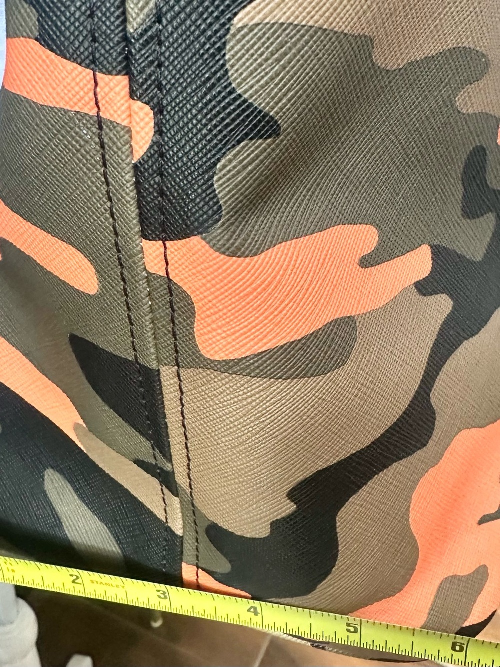 Unused MICHAEL KORS JET SET TRAVEL TOTE SHOULDER BAG POPPY CAMOUFLAGE ORANGE XL - Picture 5 of 11